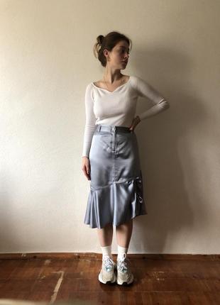 Шелковая юбка карго3 фото