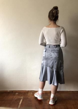 Шелковая юбка карго4 фото