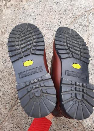 Винтажные оригинальные непромокаемые кожаные ботинки timberland gore-tex5 фото