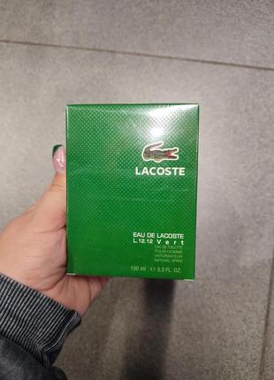 Парфюм мужской lacoste eauu de lacoste l.12.12 veert 100 мл