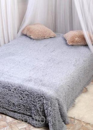 Сірий плед травка травичка