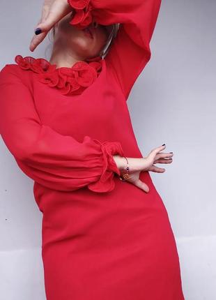 Роскошное винтажное платье с рюшами6 фото