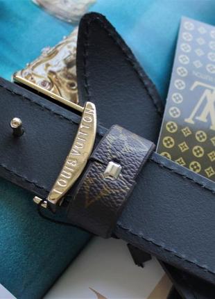 Шкіряний ремінь louis vuitton унісекс коричневий2 фото
