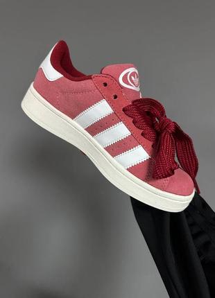 Жіночі кросівки adidas campus “red / white” premium5 фото