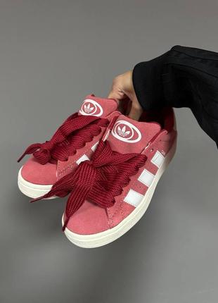 Жіночі кросівки adidas campus “red / white” premium7 фото