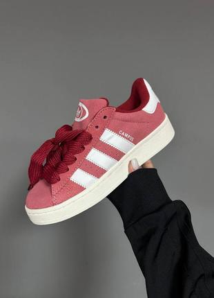 Жіночі кросівки adidas campus “red / white” premium2 фото