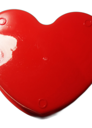 Фруктовница hearts красная, пластиковая2 фото