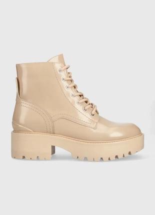 Черевики guess folowe жіночі колір бежевий на платформі розмір 36, 37, 38, 39, 40, 41