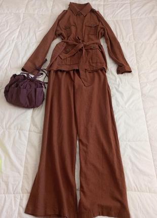 🌹 couture,original, italy,luxury костюм, куртка - рубашка с поясом/ блейзер+брюки, brunello cucinelli