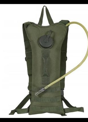 Тактичний похідний туристичний армійський гідратор-рюкзак 3л олива