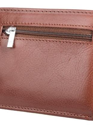 Мужской кожаный кошелек с зажимом на магните st b460 коричневый натуральная кожа4 фото