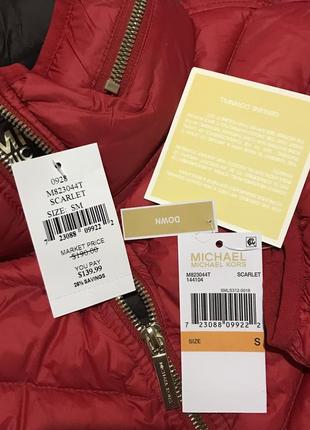 Куртка пуховик michael michael kors short packable jacket m823044t оригинал4 фото