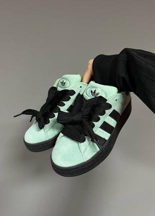 Жіночі кросівки adidas campus “mint / black” premium7 фото
