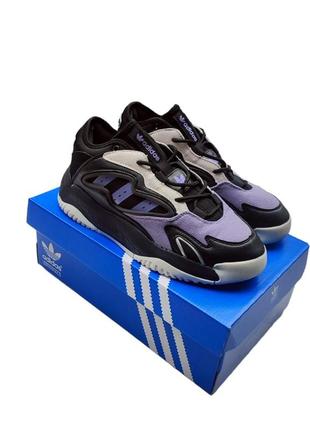 Чоловічі кросівки adidas streetball 2 чорні з фіолетовим1 фото