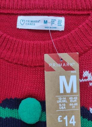 Мегаклассный свитер в новогодний принт primark4 фото