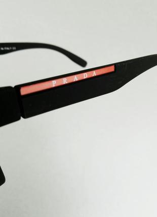 Prada окуляри чоловічі сонцезахисні чорні поляризированые8 фото