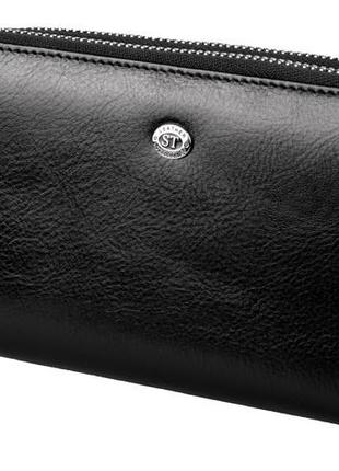 Мужской кожаный клатч кошелек портмоне на две молнии st b139-2 натуральная кожа