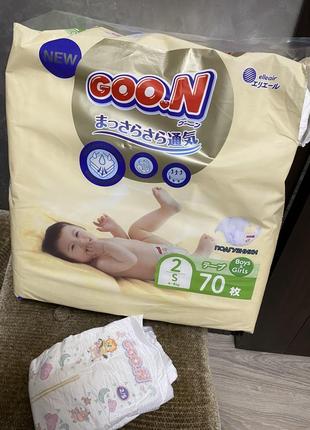 Підгузки goo.n premium soft 2 (4-8 кг)1 фото