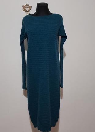 Шерсть кашемир фирменное теплое трикотаж кашемировое платье миди2 фото