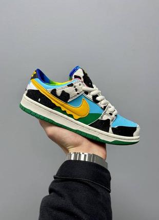 Кроссовки nike sb dunk low x ben &amp; jerry’s1 фото