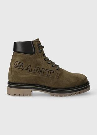 Замшеві черевики gant palrock чоловічі колір зелений 27643363.g710 розмір 40, 41, 42, 43, 44, 45, 46