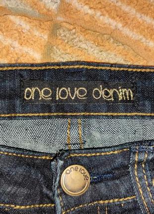 Тёмно-синие джинсы one love denim4 фото