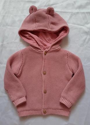 Кофта вязаная с ушками m&amp;s