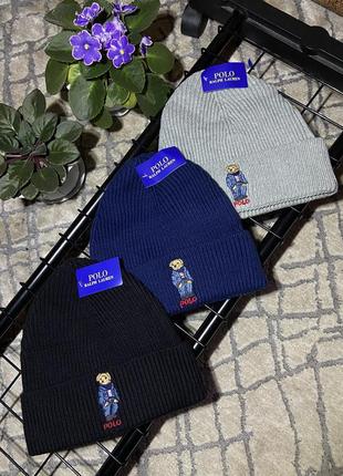 Новая шапка polo bear ralph lauren2 фото