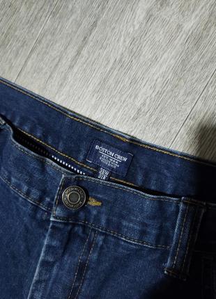 Чоловічі джинси/boston crew/george/сині джинси/жовтогарячий одяг/штани/штани/2 фото