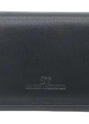 Женский кожаный кошелек на магнитах st 014-a черный натуральная кожа5 фото