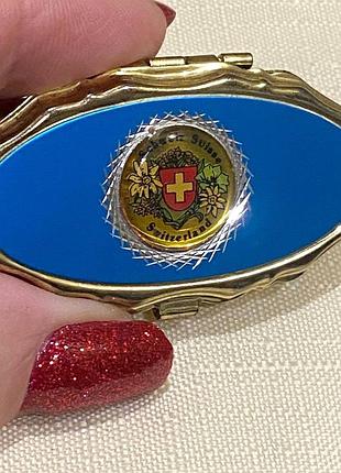 Вінтаж міні шкатулочка, кишенькова попільничка/швейцарія/vintage/