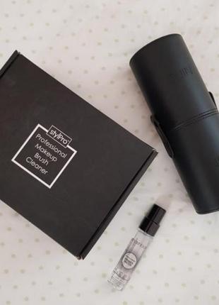 #разгрузкой профессиональный набор - кисти для макияжа niré + устройство для мытья кистей stylpro professional makeup cleaner + подарок праймер