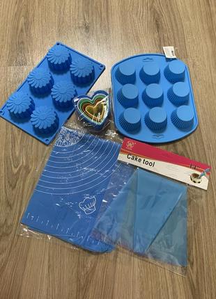 Форми з силікону для кексів ,набір