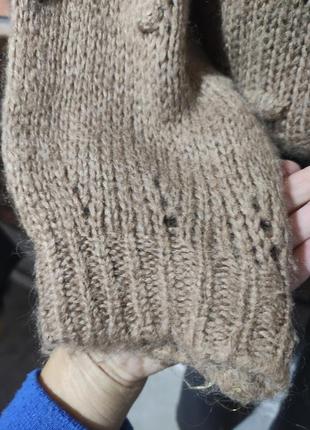 Италия укороченный свитер джемпер оверсайз мохер шерсть6 фото