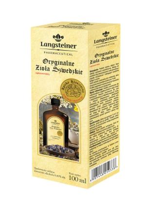 Фітобальзам "оригінальні шведські трави" langsteiner, 100 мл