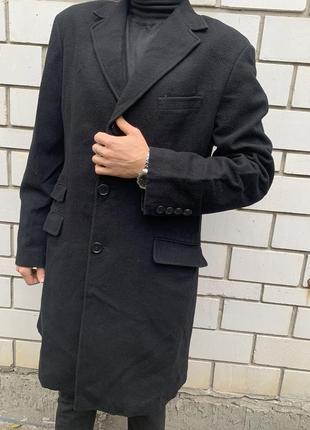Пальто h&m шерстяное демисезонное шерстяное стильное актуальное тренд классическое классика2 фото