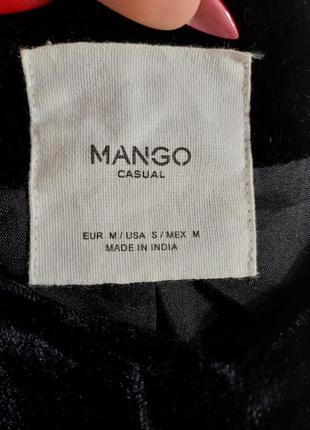 Фирменный mango нарядный бархатный кардиган в черном цвете с вышивкой, размер с-м10 фото