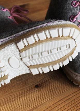 Детские войлочные ботинки "мышата" (ручная работа) hand made4 фото