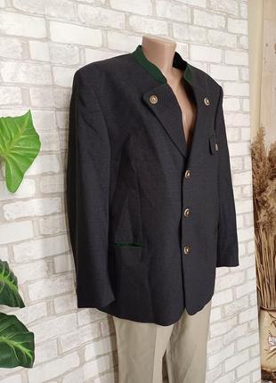 Новый мега теплый пиджак/жакет на 98% шерсть  в темно сером цвете, размер 2-4хл3 фото