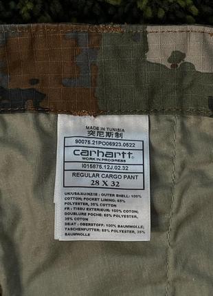 Штаны carhartt wip regular cargo pant trail print (new) | original7 фото