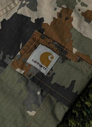 Штаны carhartt wip regular cargo pant trail print (new) | original5 фото