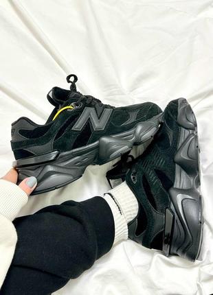 New balance 9060 black (хутро)5 фото