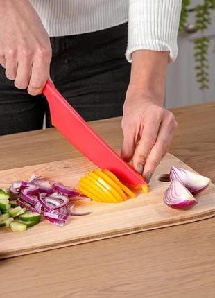 Пластиковый кухонный нож для силиконового коврика, крема, торта, теста овощей и фруктов 30.5 см7 фото