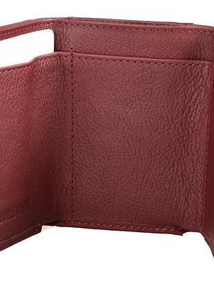 Женский кожаный кошелек st 440 бордовый натуральная кожа