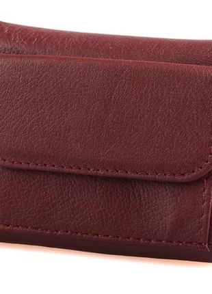 Женский кожаный кошелек st 440 бордовый натуральная кожа