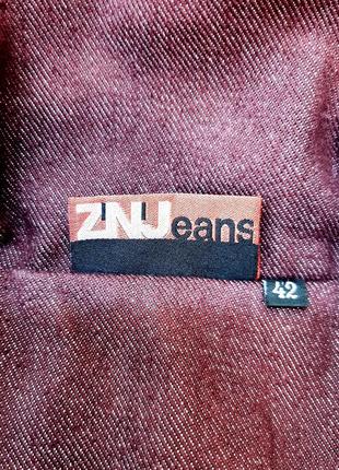 M-l утепленная бордовая женская джинсовая куртка на молнии znj9 фото