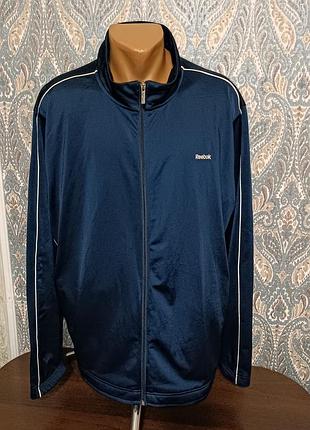 Теплая спортивная кофта / олимпийка reebok большого размера