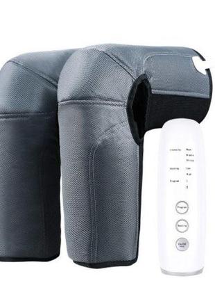 Компрессионный лимфодренажный массажер с прогревом коленей smart knee massager st-502c