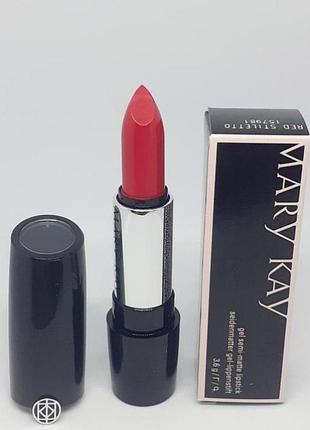 Гелева матова помада mary kay "червона туфелька (напівматовий)" 3,6 г