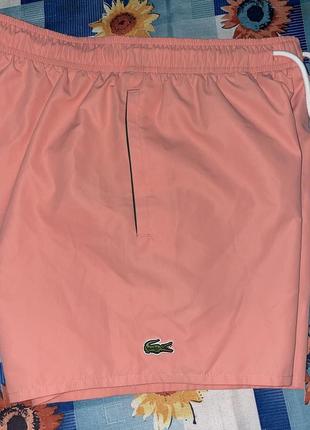 Шорти lacoste quick dry pink, оригінал, розмір s